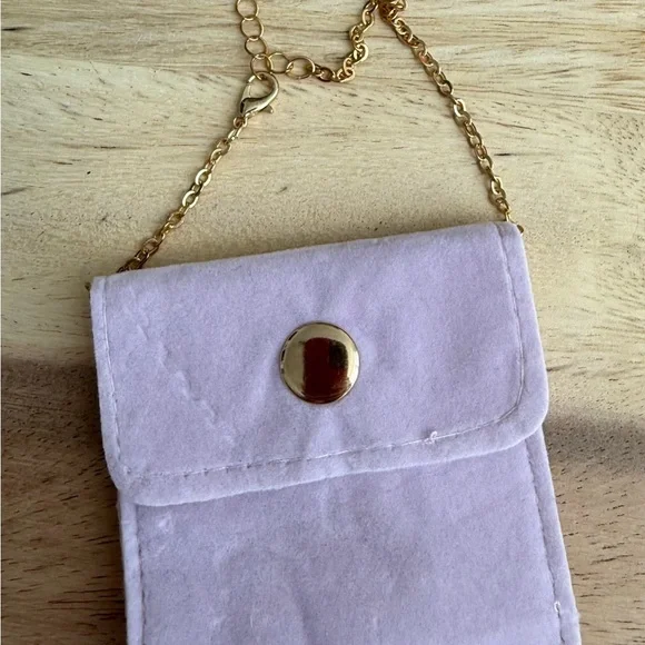 Dainty Gold Necklace with Purple Gemstone - Picture 6 of 6